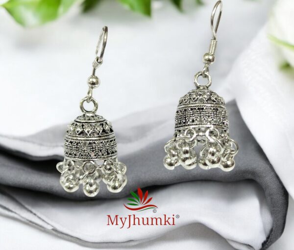 Oxidised Jhumka Earring For Women